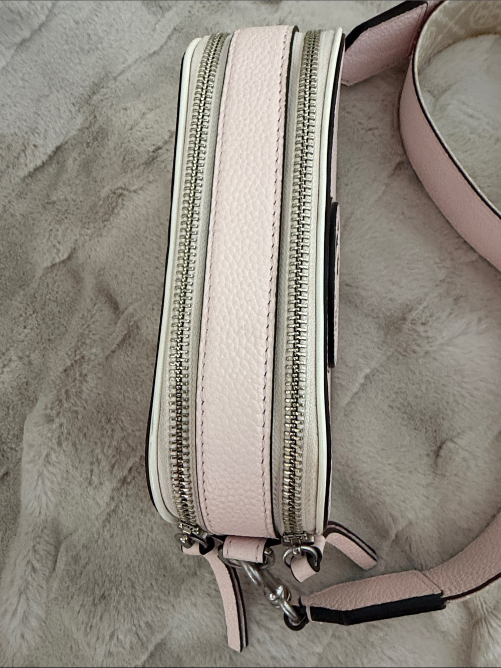 Tory Burch Miller Mini Blush Pebbled Leather Crossbody - Picture 2 of 5